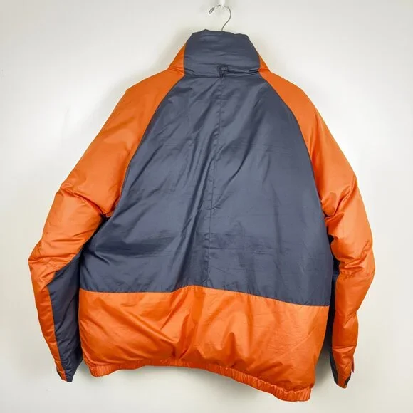 VTG Ralph Lauren Polo Jeans Down-Filled Puffer Jacket RL67 Navy Orange Mens L